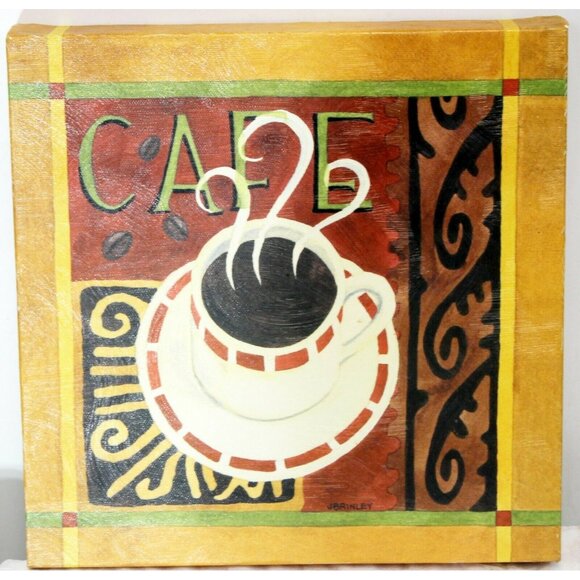 Cafe Exotica II Canvas Art Print by Jennifer Brinley Coffee Home Decoration - Picture 2 of 12